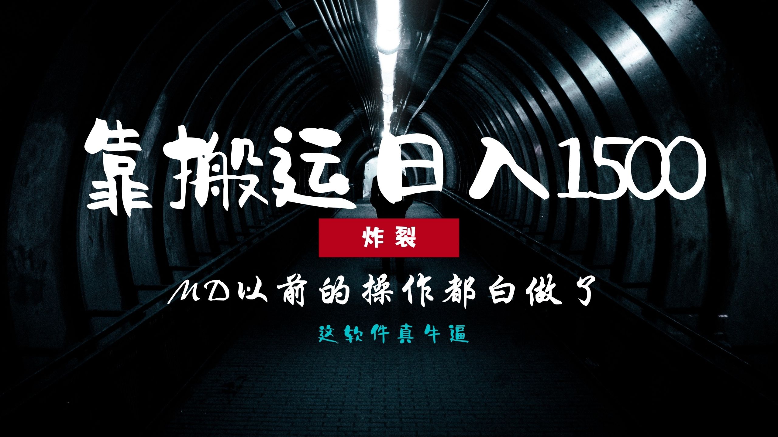 （13568期）炸裂！0基础搬运也能批量日赚1500+，以前的操作都白做了！-888资源网