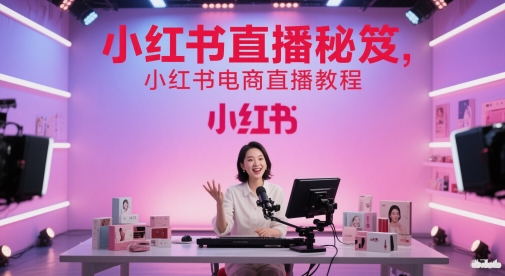 小红书直播秘笈，小红书电商直播教程-888资源网