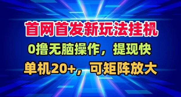 全网首发挂G，盒子自动賺米，单机20+，可矩阵放大，长期稳定运营