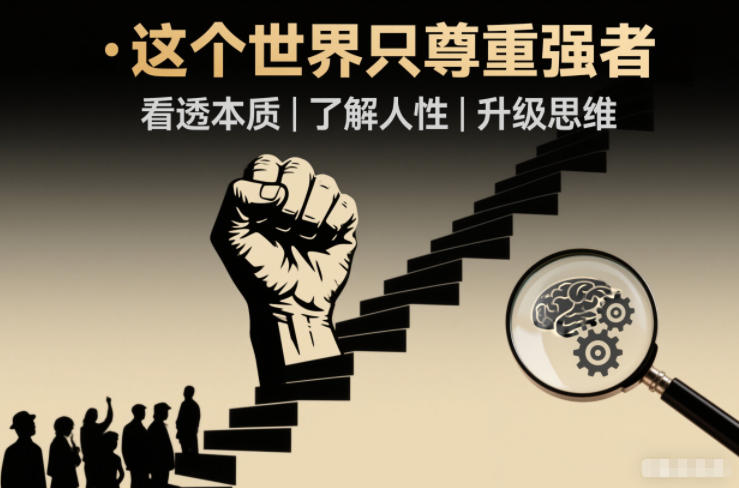 开悟1.0：这个世界只尊重强者，看透本质-了解人性-升级思维