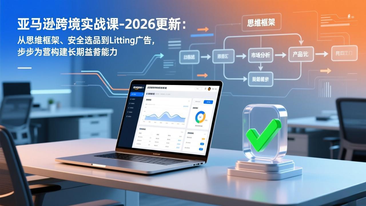 （17269期）亚马逊跨境实战课-2026更新：从思维框架、安全选品到Listing广告，步步为营构建长期盈利能力