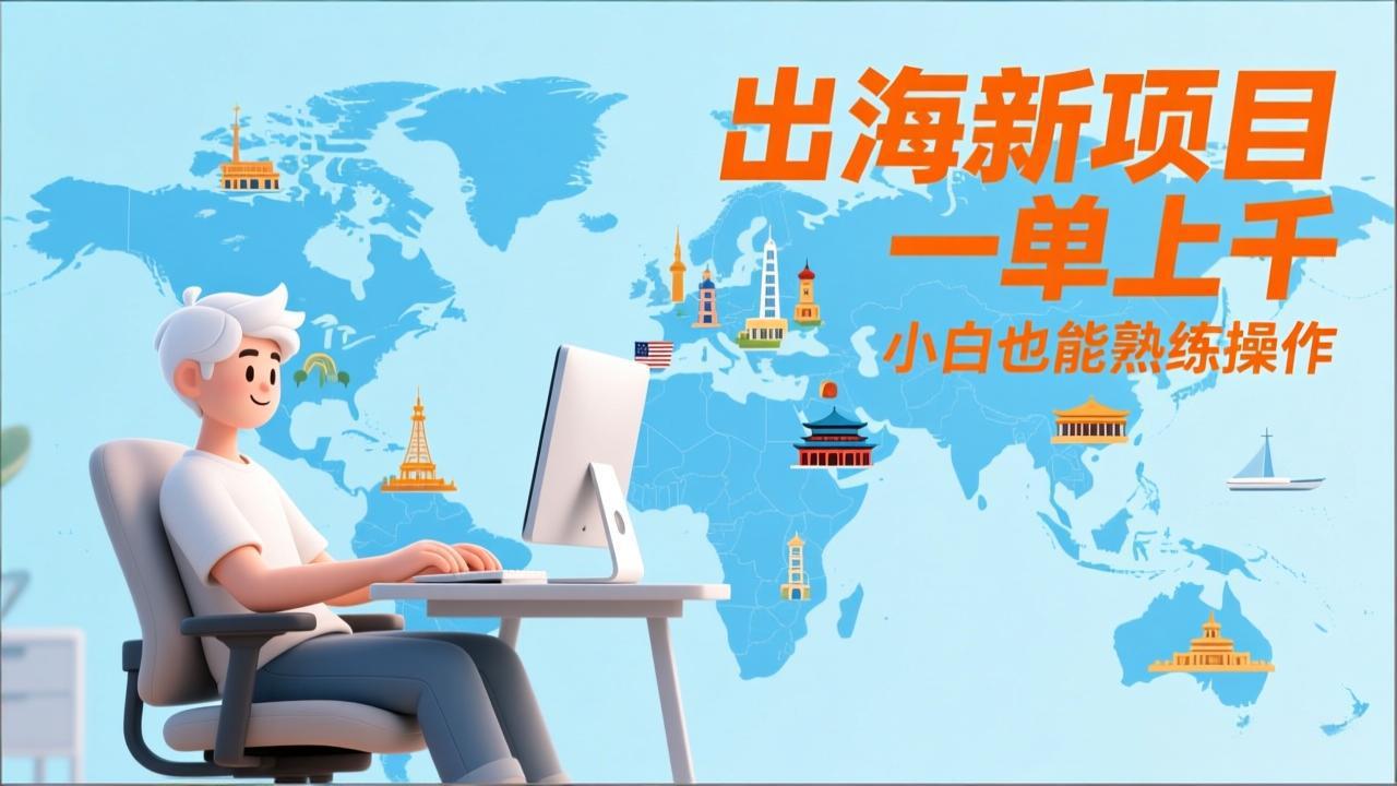（17534期）出海新项目，一单上千，小白也能熟练操作