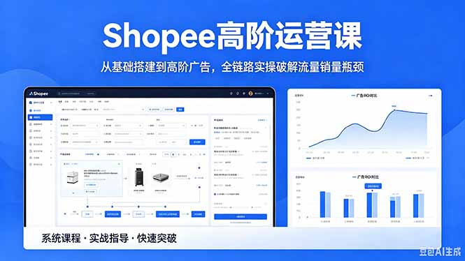 （18499期）Shopee高阶运营课-2026年5月更新，从基础搭建到高阶广告，全链路实操破解流量销量瓶颈