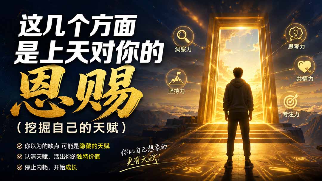 (19964期)付费文章:这几个方面是上天对你的恩赐(挖掘自己的天赋)