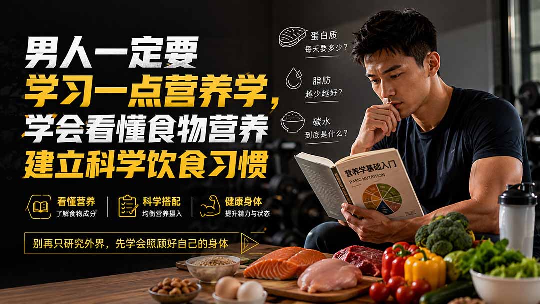 (20055期)付费文章:男人一定要学习一点营养学,学会看懂食物营养建立科学饮食习惯