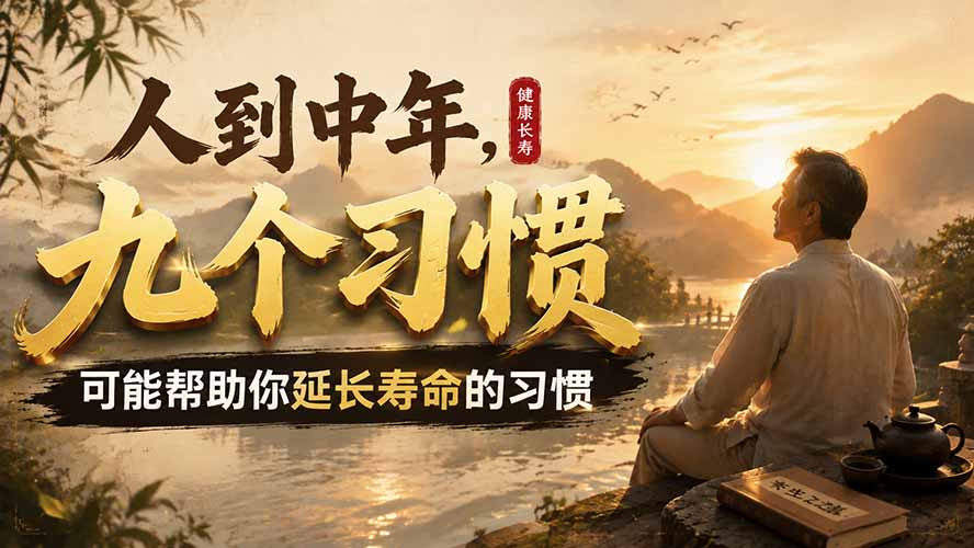 中年延寿必做的7个科学习惯！零门槛养成，健康获客两不误
