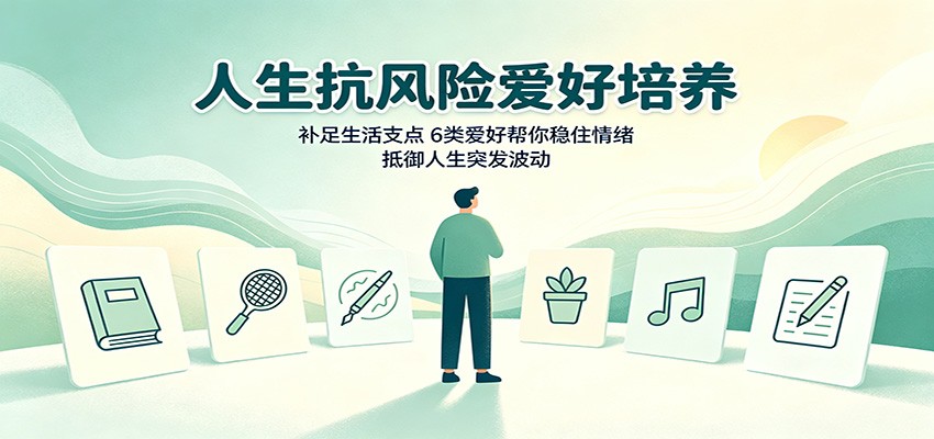 人生抗风险爱好培养:补足生活支点,6类爱好帮你稳住情绪,抵御人生突发波动