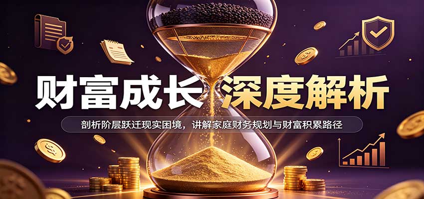 财富成长深度解析:剖析阶层跃迁现实困境,讲解家庭财务规划与财富积累路径