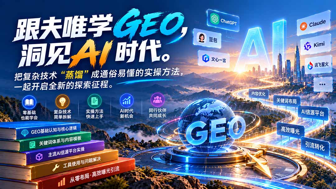 (21257期)跟夫唯学GEO-更新1030,洞见AI时代。把复杂技术 “蒸馏” 成通俗易懂的实操方法,一起开启全新的探索征程