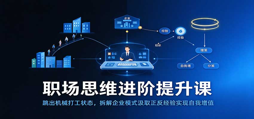 职场思维进阶提升:跳出机械打工状态,拆解企业模式汲取正反经验实现自我增值
