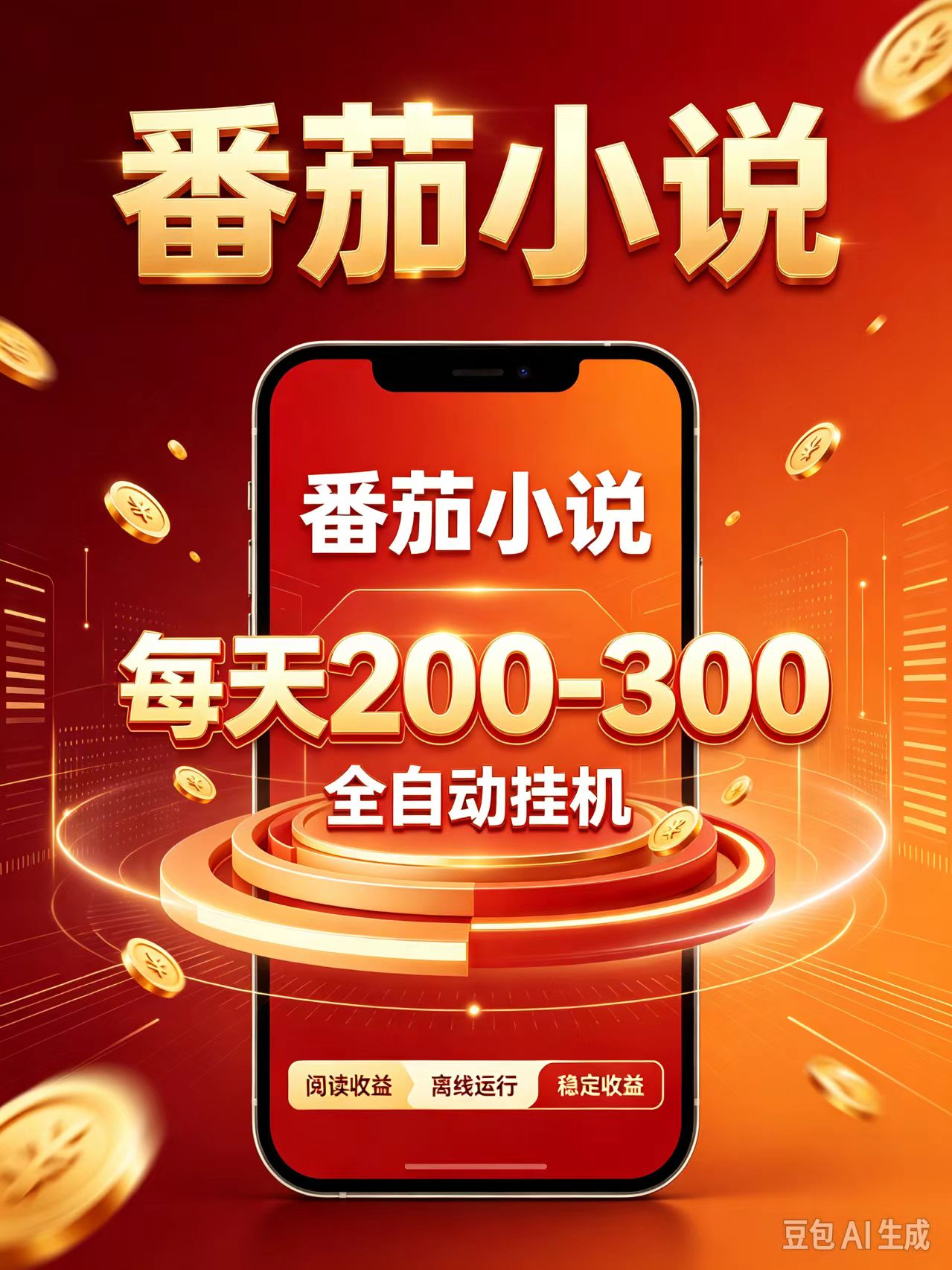 门槛极低的番茄全自动小说，日入200-300，项目非常火爆
